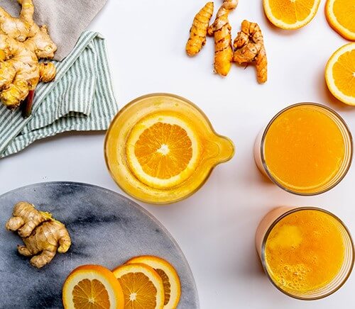 Golden Ginger and Orange Mocktail