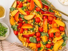 Grilled Corn and Nectarine Salad