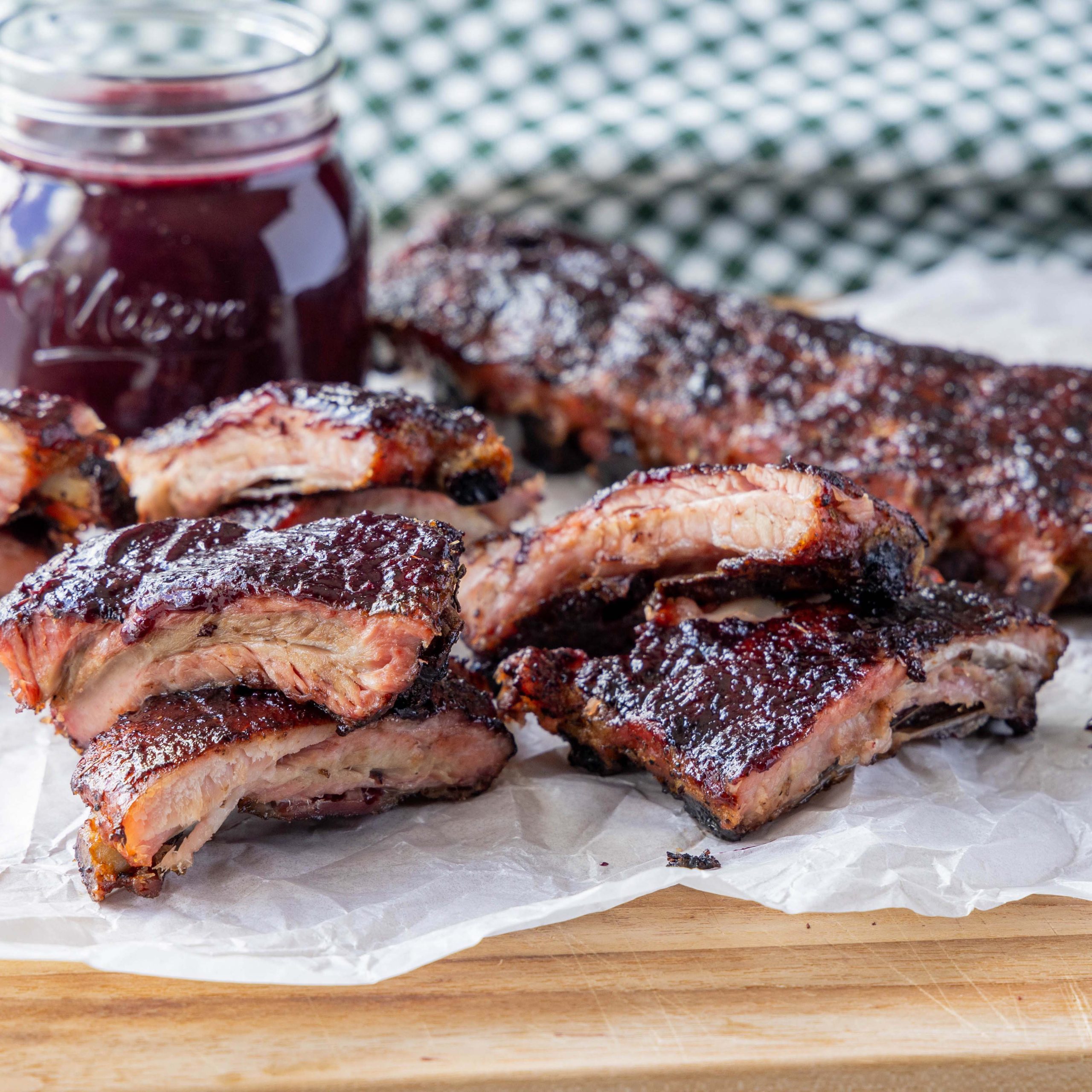 BBQ Back Ribs with Blueberry Sauce - Community Natural Foods