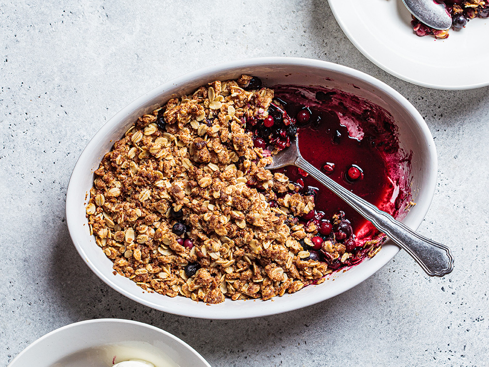 Berries and Peach Cobbler - Community Natural Foods