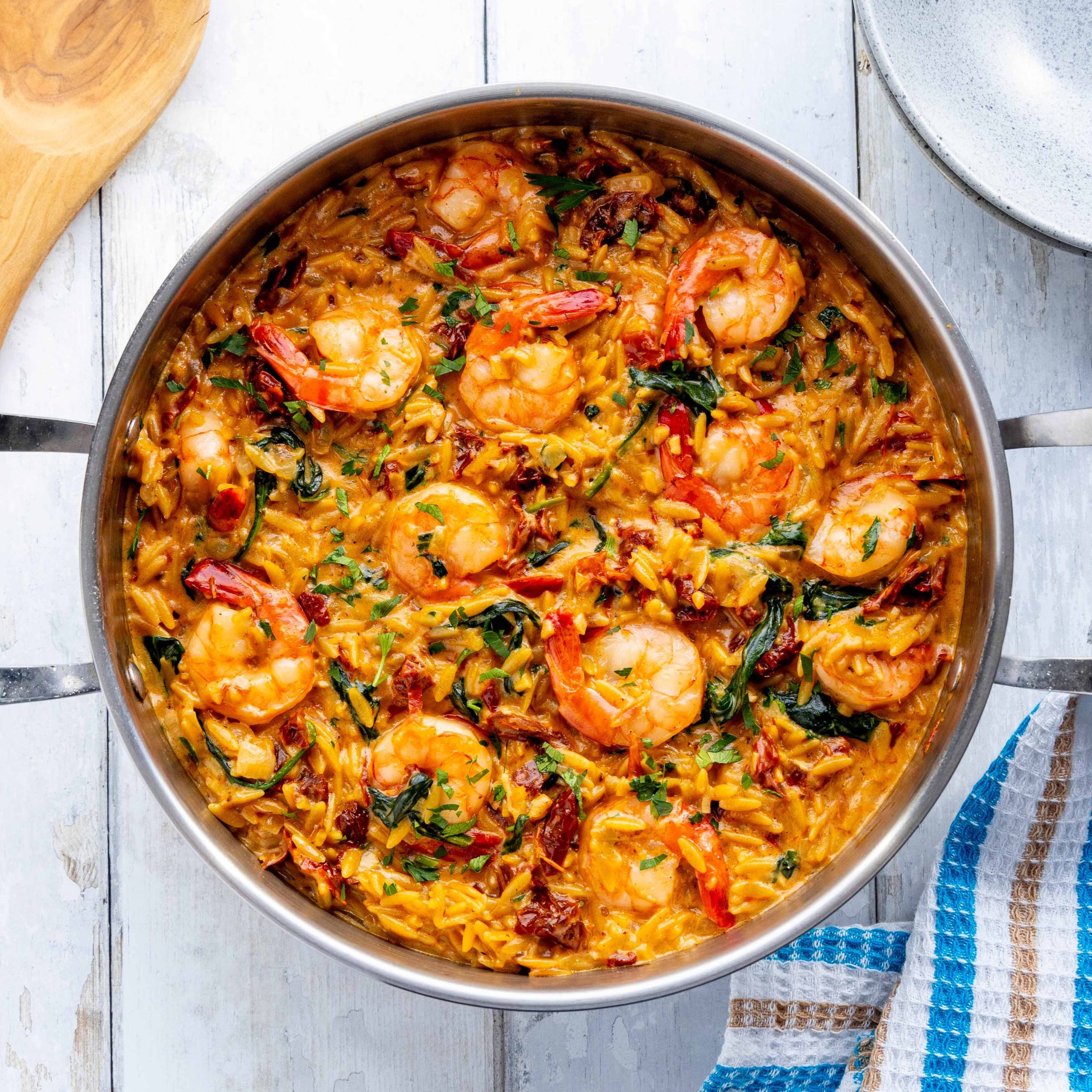 Tuscan Shrimp with Orzo One Pot Meal - Community Natural Foods