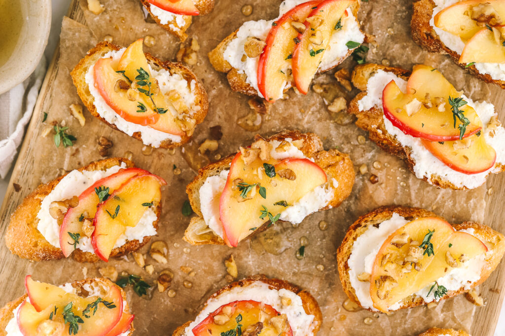 Honey Apple & Goat Cheese Crostini - Community Natural Foods