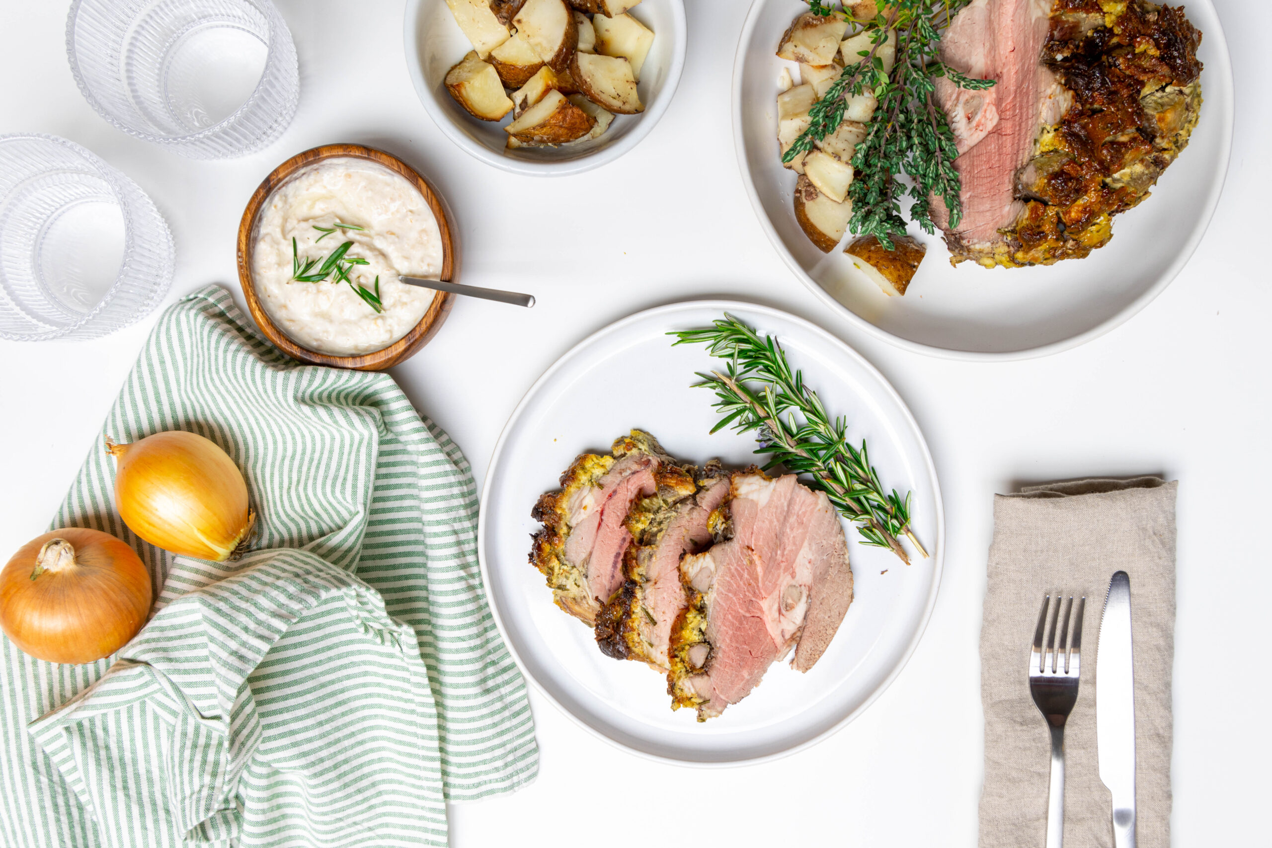 Garlic Dijon Lamb Leg Roast - Community Natural Foods
