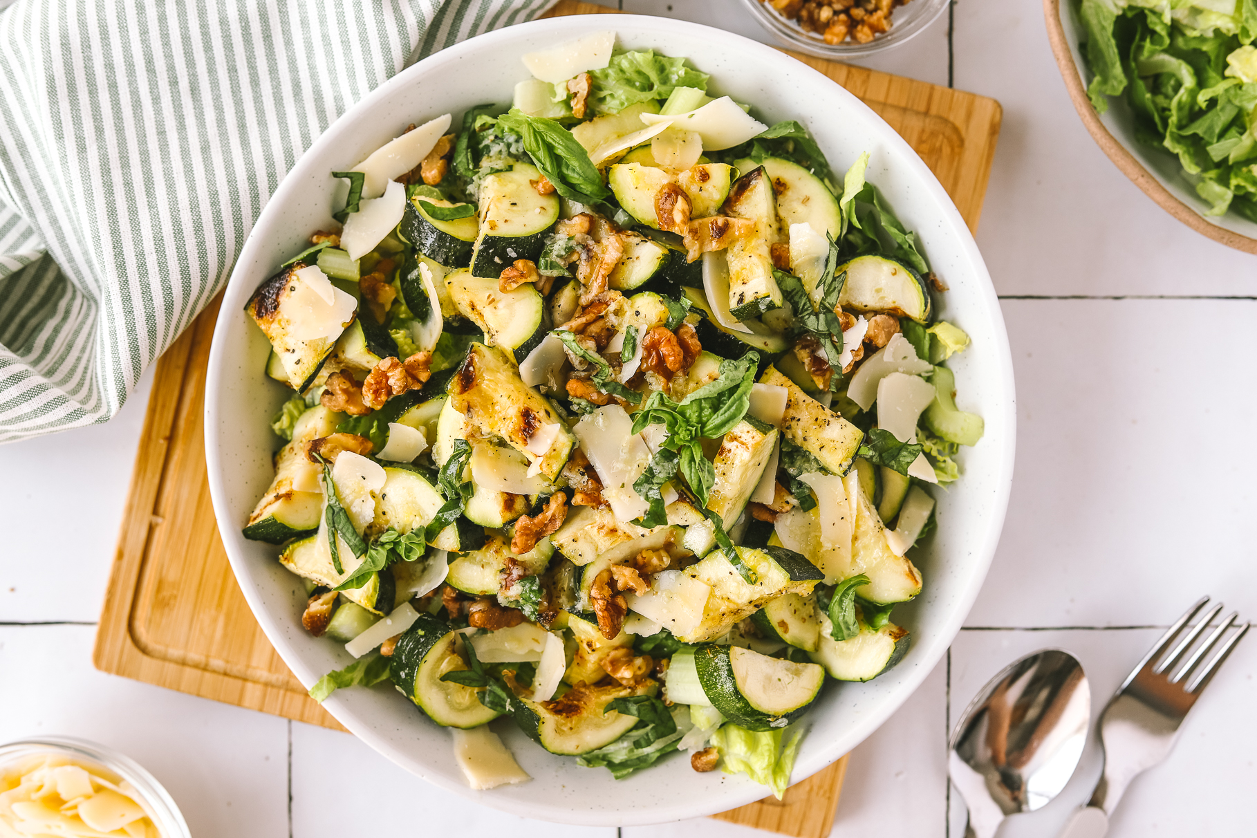 Grilled Zucchini Salad with Lemon-Basil Dressing - Community Natural Foods
