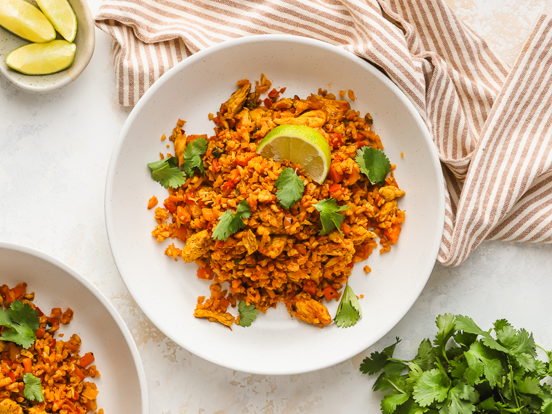 Spicy Cauliflower Rice with Chicken - Community Natural Foods