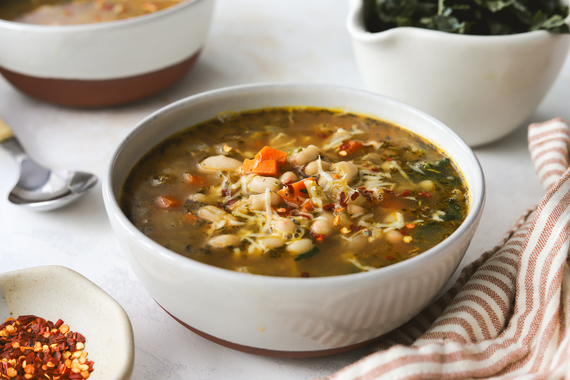 White Bean Soup with Lemon & Parmesan - Community Natural Foods